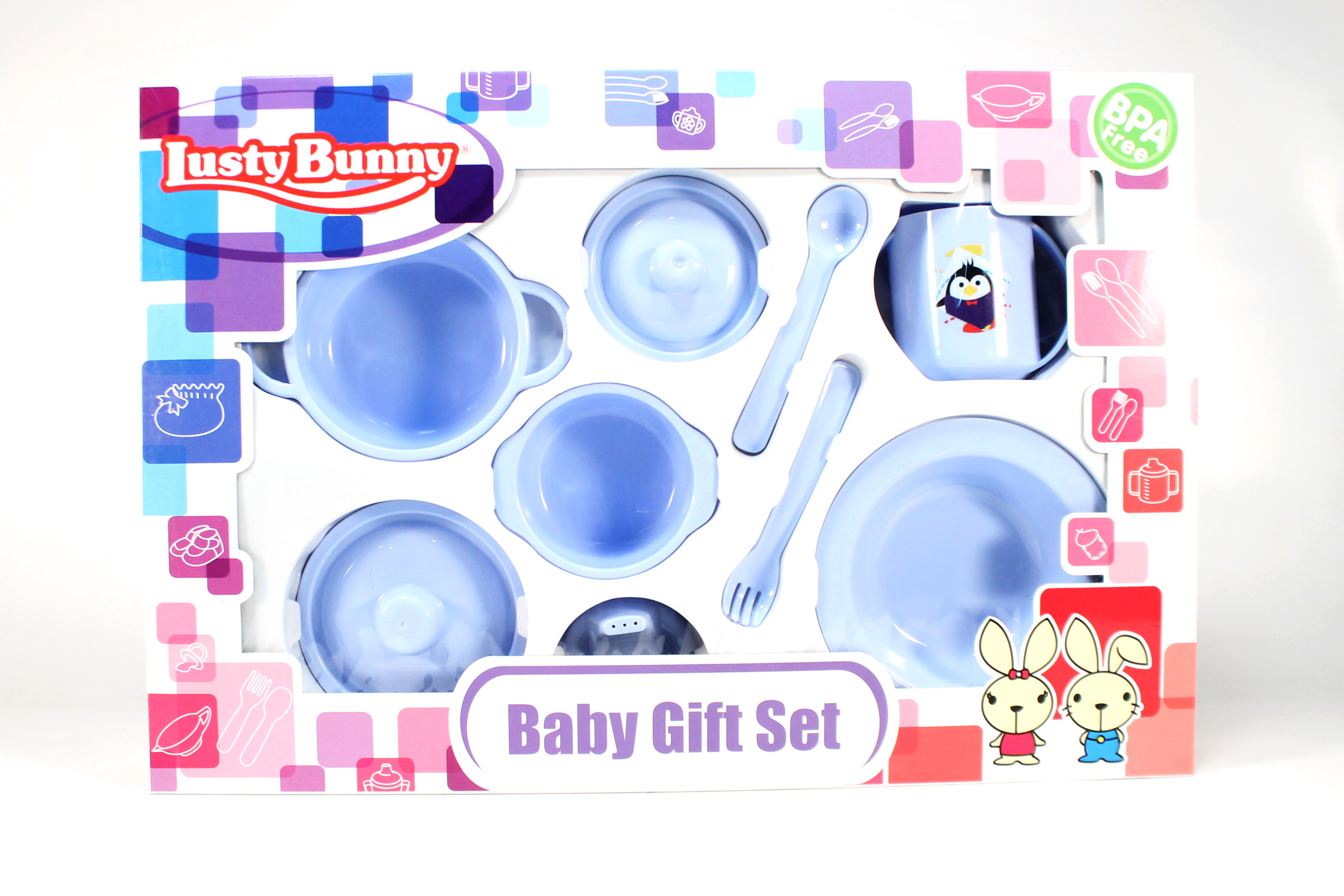Feeding Set 9pcs Lusty Bunny Box Wind @12