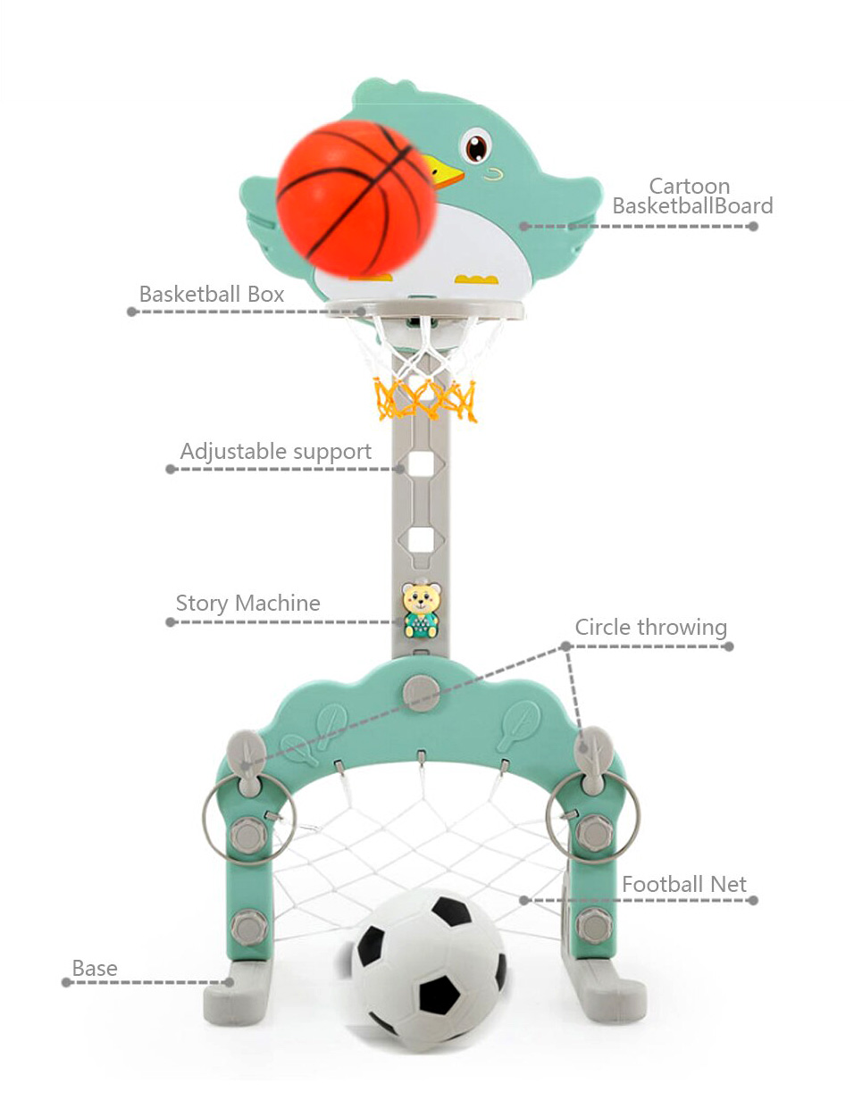 ^Mini Sport C-Ring Basket+Gawang @1