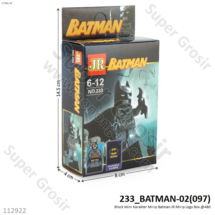 (ONLINE) Mini Block Batman JR Box @1