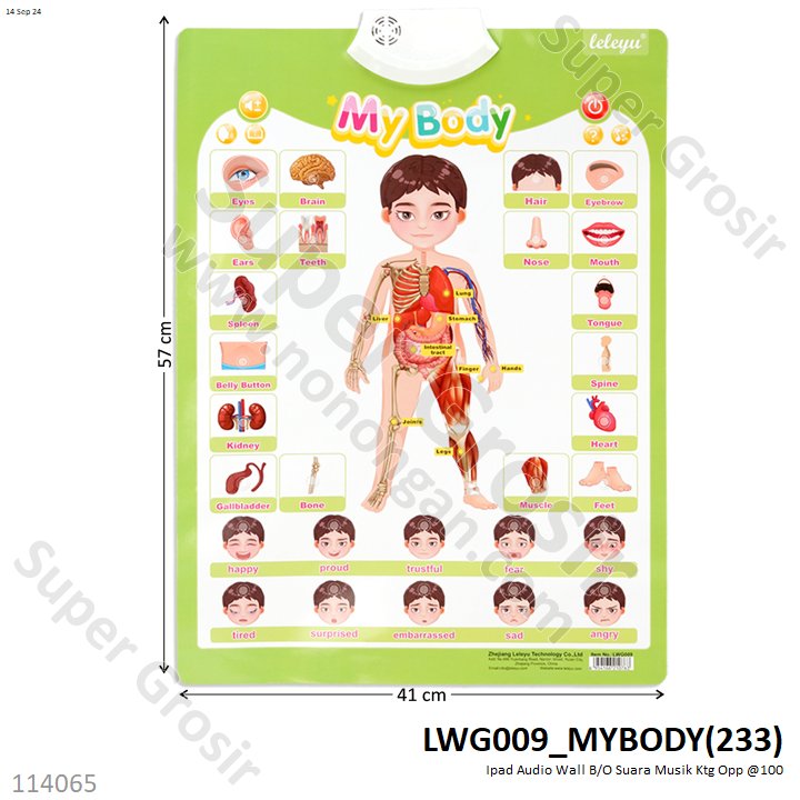 Mainan Edukasi Ipad Audio Wall B/O Suara Musik Ktg Opp @100