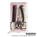 Alat Cukur Rambut Set Gunting Sasak Sisir dan Pisau Cukur Lipat Yaoyou 0197 1 Pack 12 Pcs Press @0