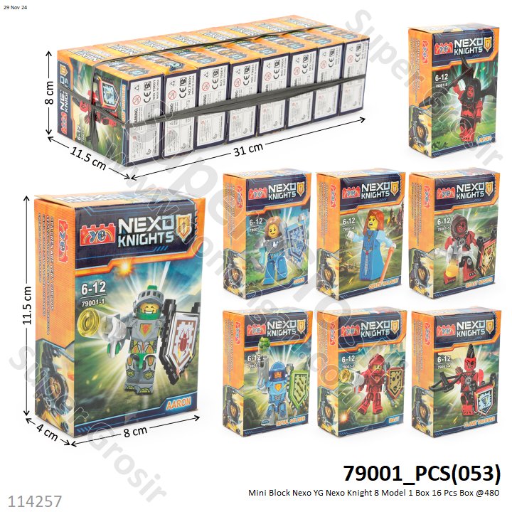 Mini Block Nexo YG Nexo Knight 8 Model 1 Box 16 Pcs Box @480