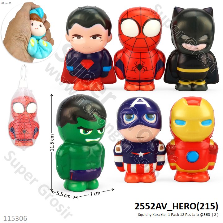 Squishy Karakter 1 Pack 12 Pcs Jala @360