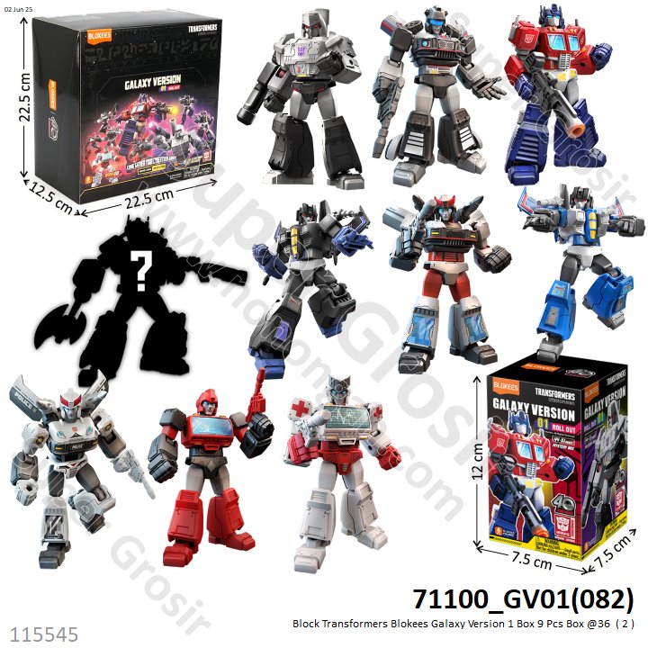 Block Transformers Blokees Galaxy Version 1 Box 9 Pcs Box @36