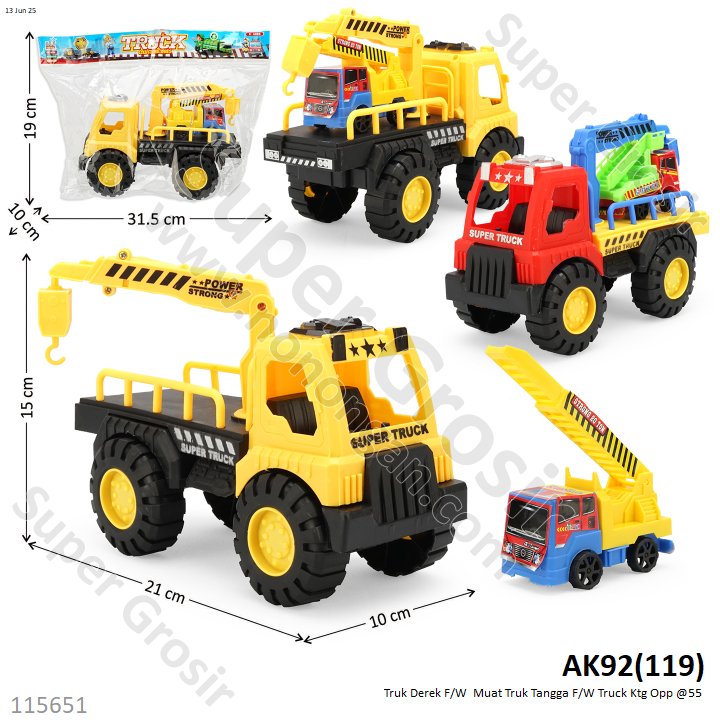 Truk Derek F/W  Muat Truk Tangga F/W Truck Ktg Opp @55