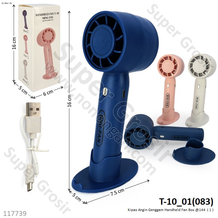 Kipas Angin Genggam Handheld Fan Box @100