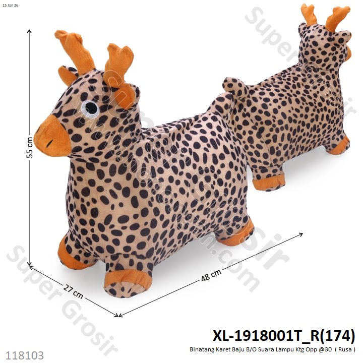 Binatang Karet Baju B/O Suara Lampu Ktg Opp @30