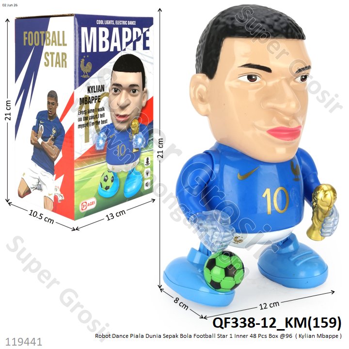 Robot Dance Piala Dunia Sepak Bola Football Star 1 Inner 48 Pcs Box @96