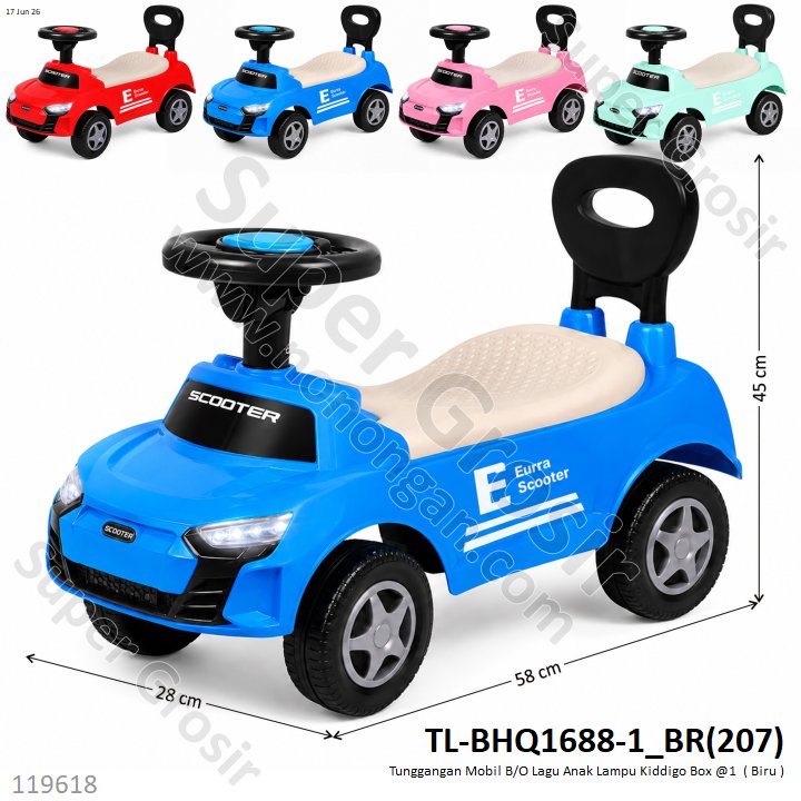 Tunggangan Mobil B/O Lagu Anak Lampu Kiddigo Box @1