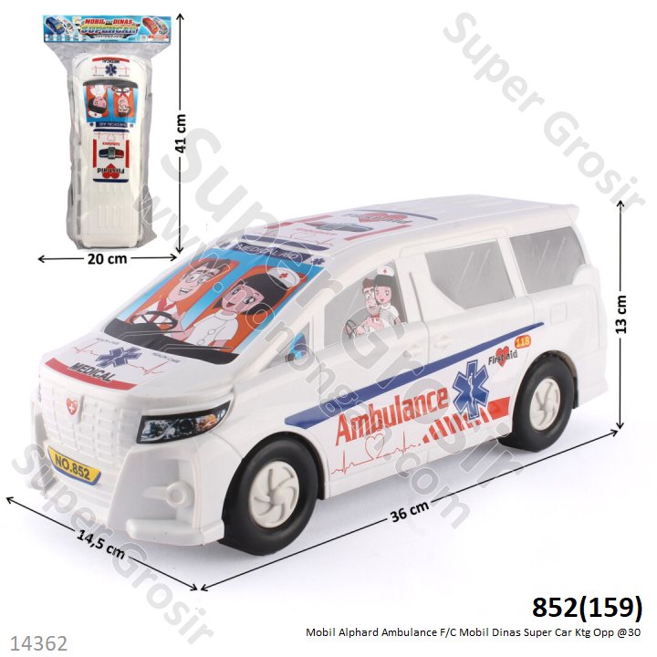 Mobil Alphard 36 cm F/C Mobil Dinas Super Car Ktg Opp @30