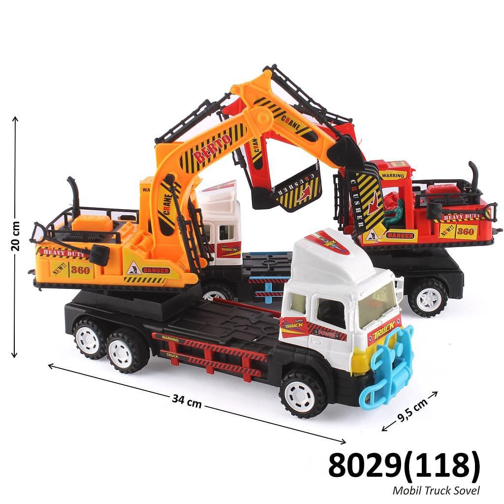 Truk Excavator Tronton F/C Truck Set Heavy Duty 1 Inner 36 Pcs Ktg PVC @72