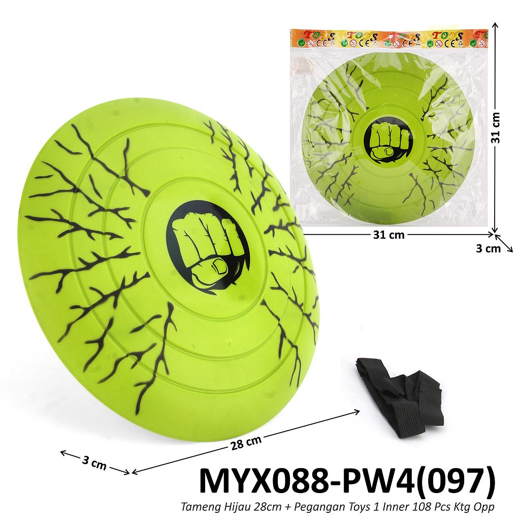 Tameng Hulk 28 cm + Pegangan Toys 1 Inner 108 Pcs Ktg Opp @216