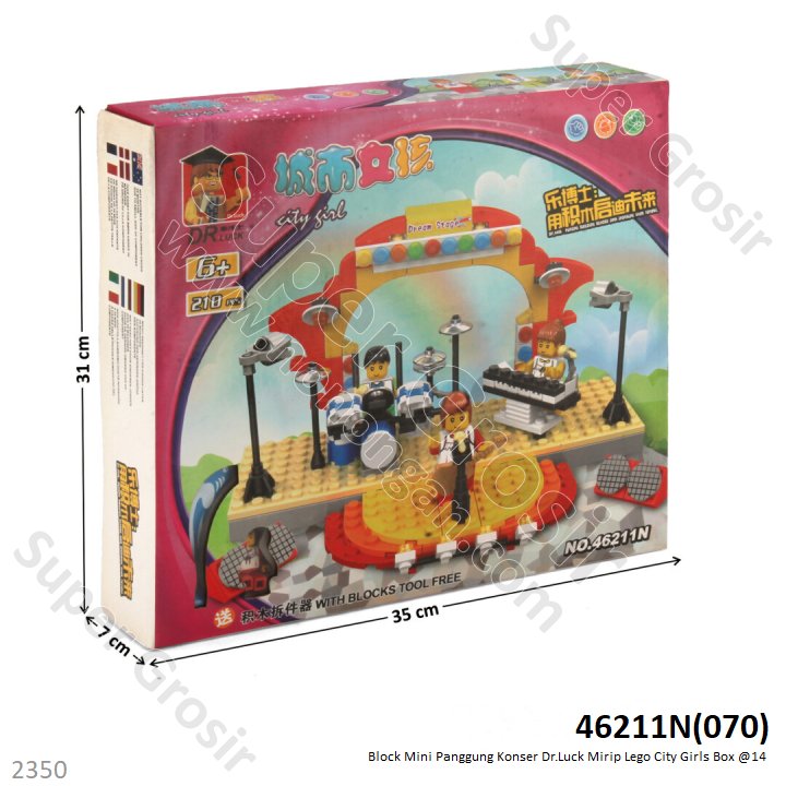 Mini Block Friends Panggung Konser Dr Luck City Girls Box @14