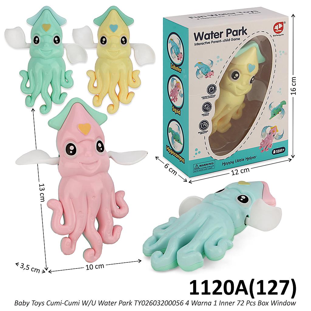 Mainan Putar Cumi-Cumi W/U Water Park TY02603200056 4 Warna 1 Inner 72 Pcs Box Window @144