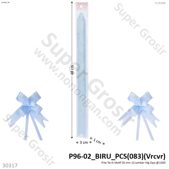 Pita Tarik Motif 30 mm 10 Lembar Ktg Opp @1000