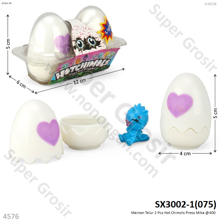 Mainan Telur Hatchimals 2 Telur Hotchimols 1 Pack 12 Pcs Press Mika @400