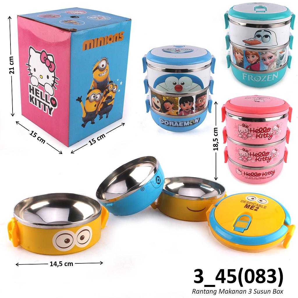 Rantang Makanan 3 Susun Box @45