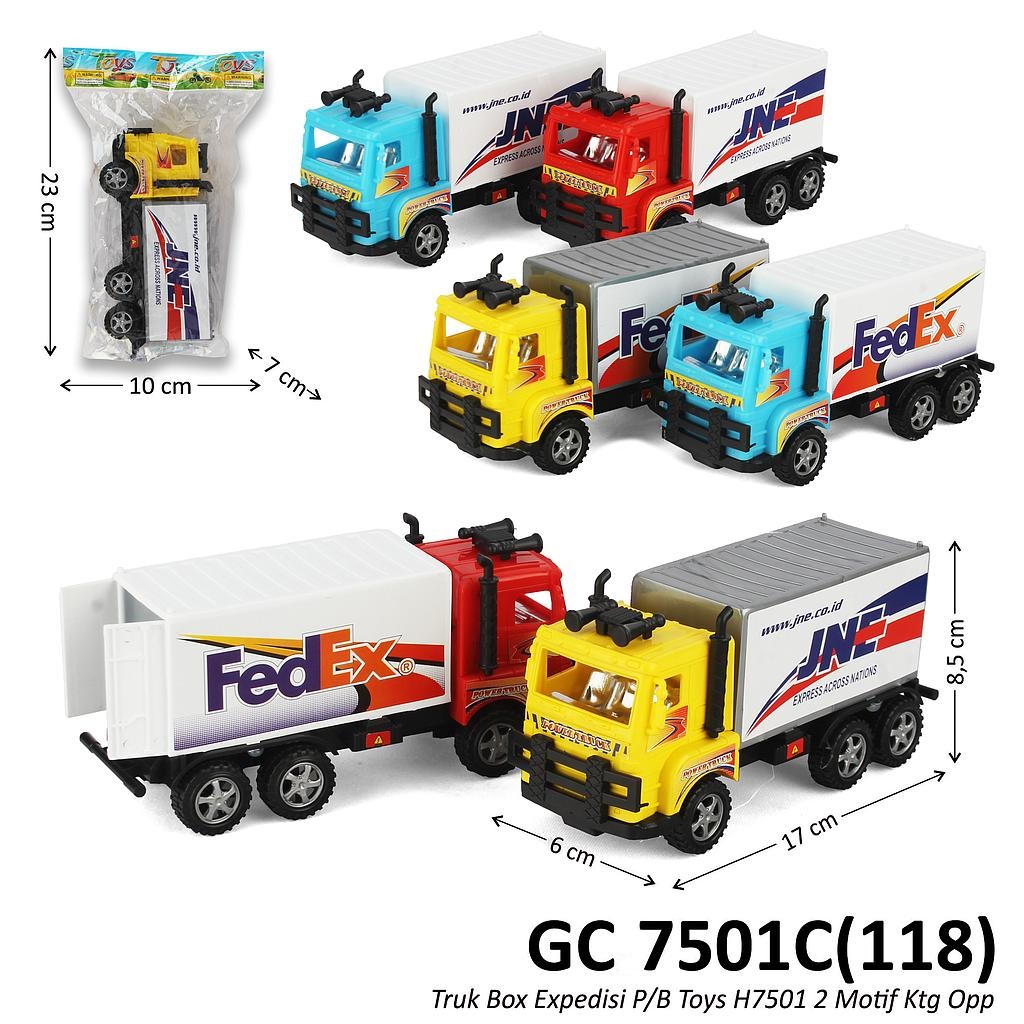 Truk Box Ekspedisi Tronton P/B Toys H7501 Ktg Opp @216