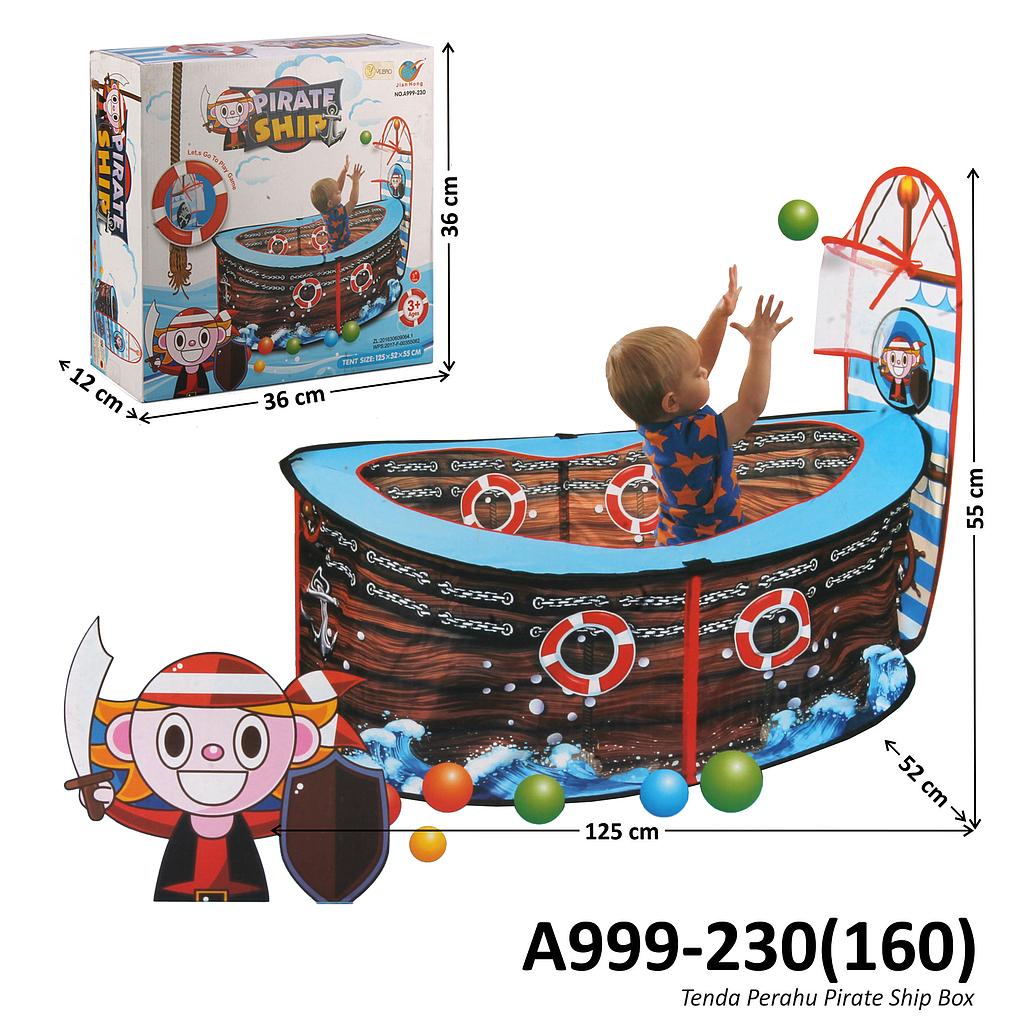 Tenda Kapal Bajak Laut Pirate Ship Box @17