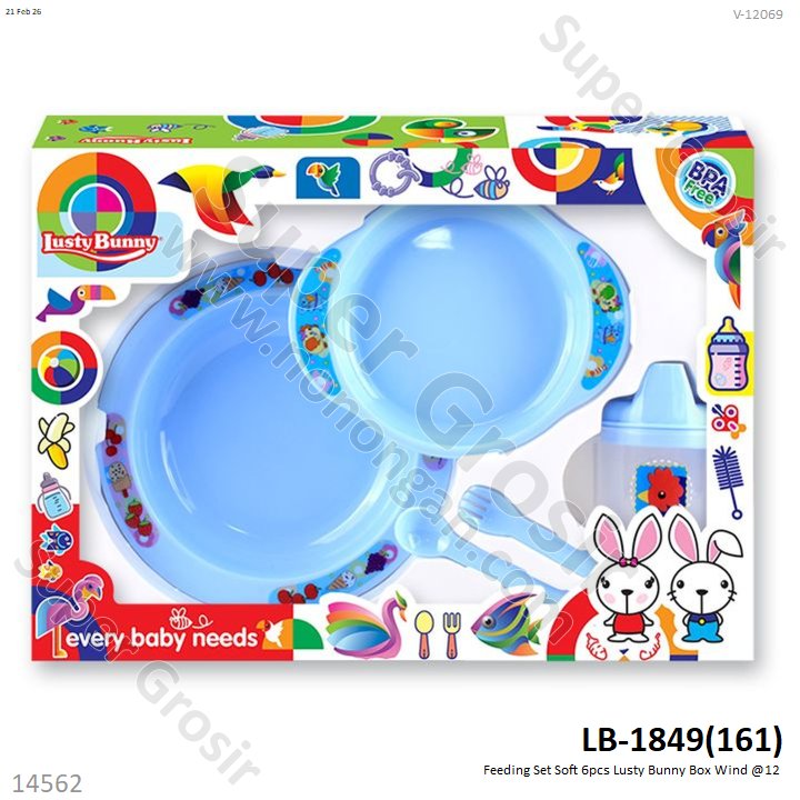 Feeding Set Soft 6pcs Lusty Bunny Box Wind @12