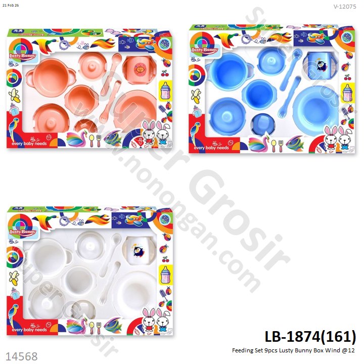 Feeding Set 9pcs Lusty Bunny Box Wind @12