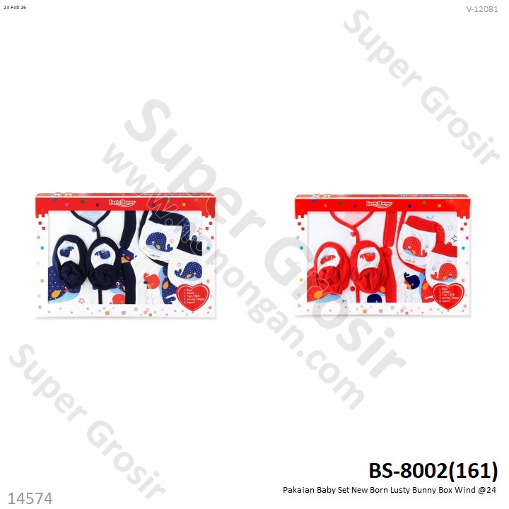 Pakaian Baby Set New Born Lusty Bunny Box Wind @24