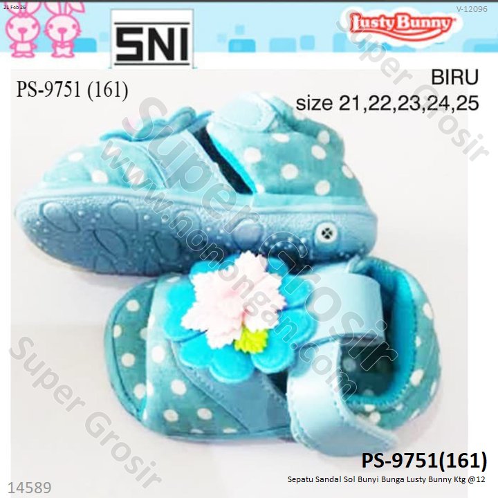 Sepatu Sandal Sol Bunyi Bunga Lusty Bunny Ktg @12