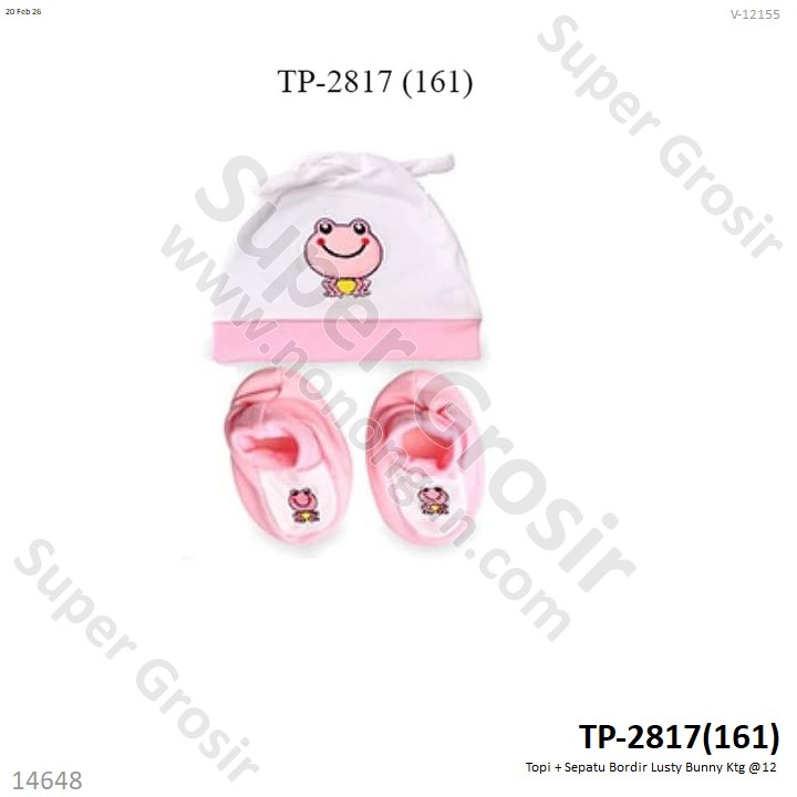 Topi + Sepatu Bordir Lusty Bunny Ktg @12