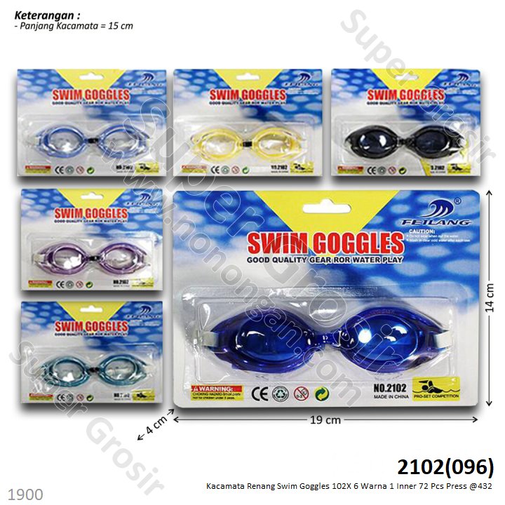 Kacamata Renang Anak Swim Goggles 102X 1 Inner 72 Pcs Press @432