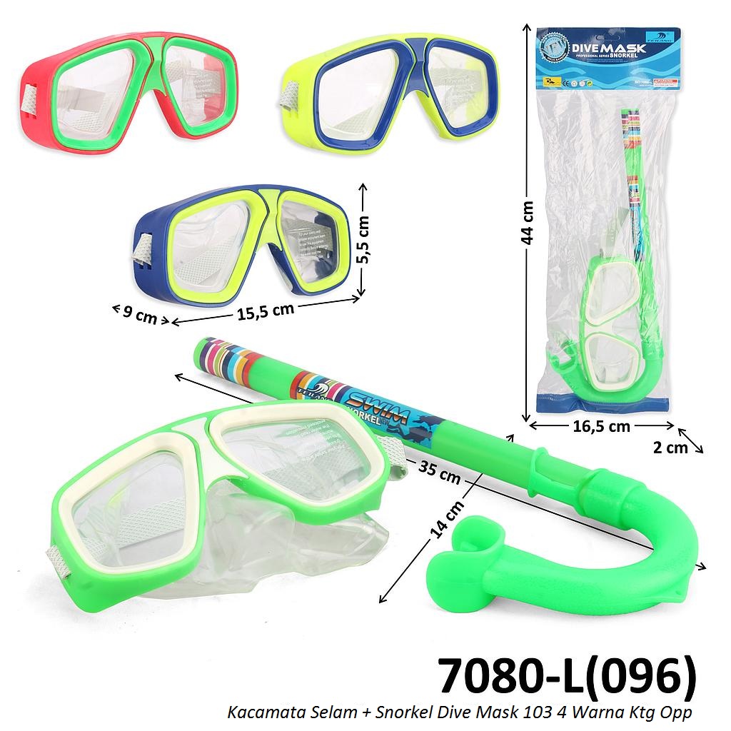 Kacamata Selam + Snorkel Dive Mask 103 4 Warna Ktg Opp @144
