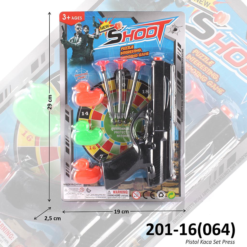 Pistol Peluru Kaca Set Bebek 3 Pcs + Target Shoot Press @240
