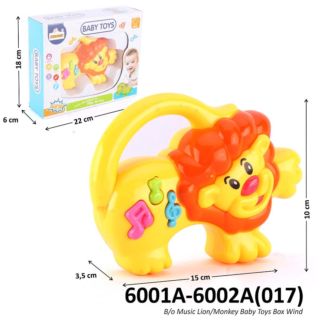 Baby Toys Lion/ Monkey B/O Lampu Suara Music Baby Toys Box Window @120
