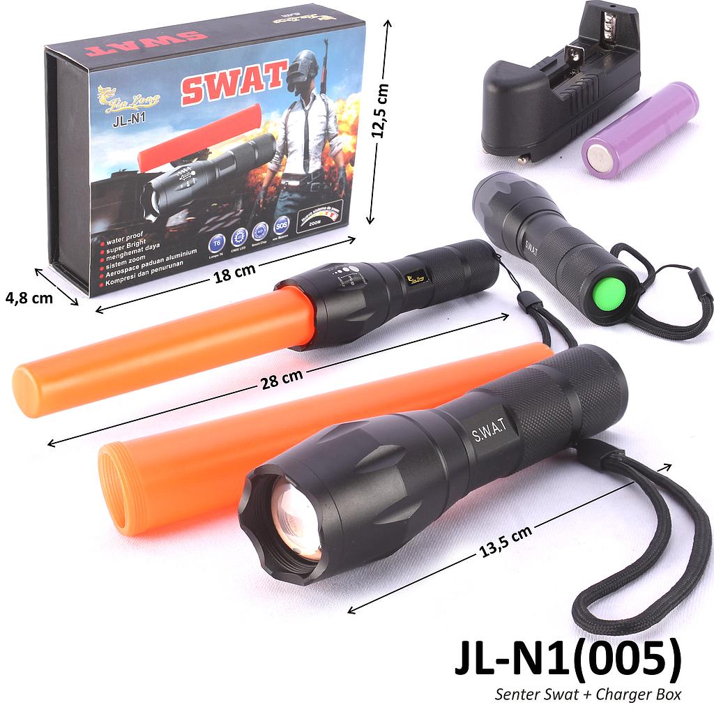 Senter SWAT + Charger Box @80