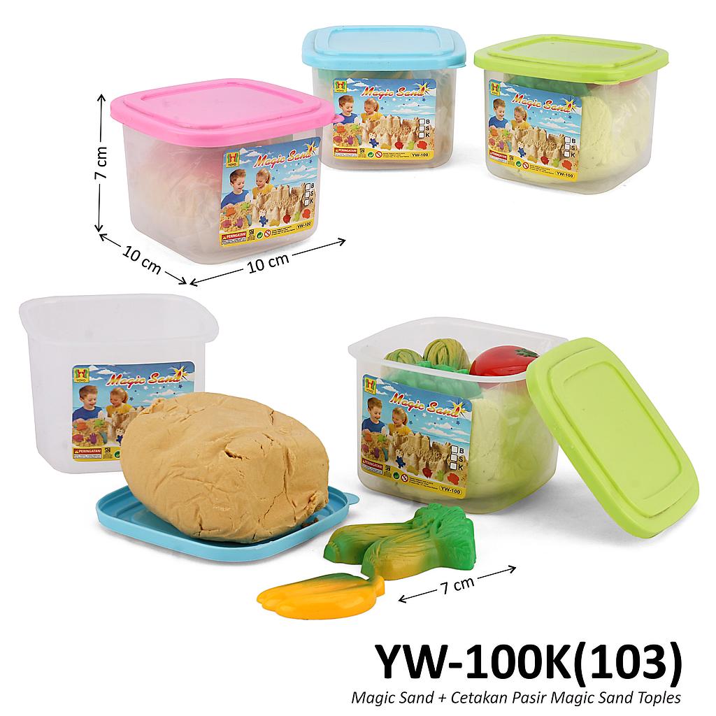 Magic Sand Set Cetakan Buah Sayur Toples @48