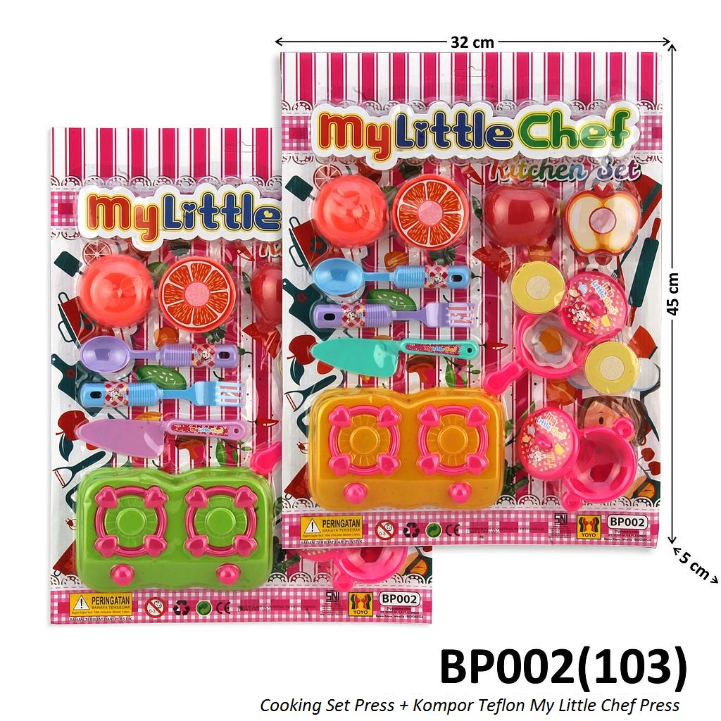 Cooking Set Press + Kompor Teflon My Little Chef Press @60
