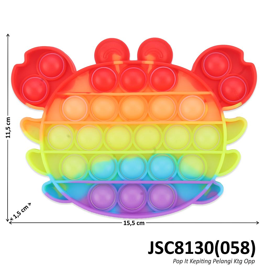 Pop It Kepiting Pelangi JSC8130 Ktg Opp @400