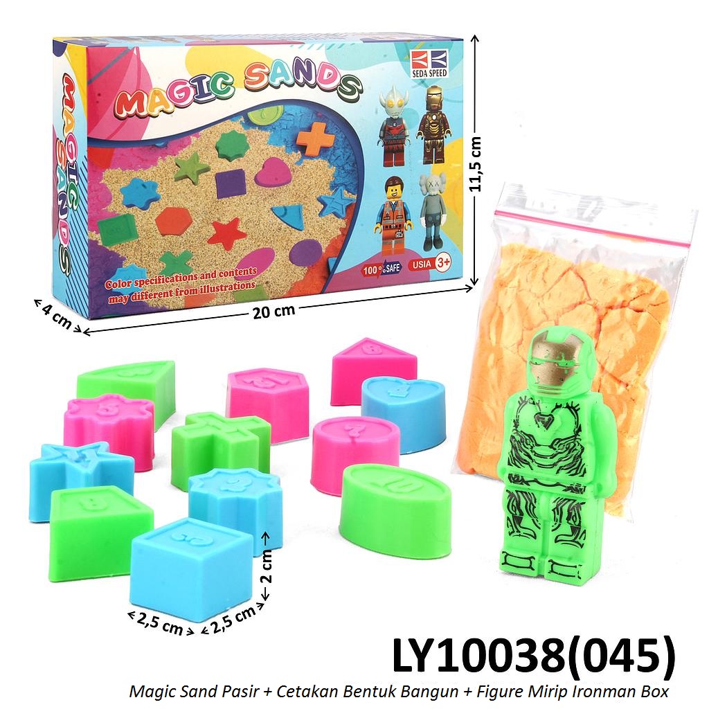 Magic Sand Set Cetakan Box @90
