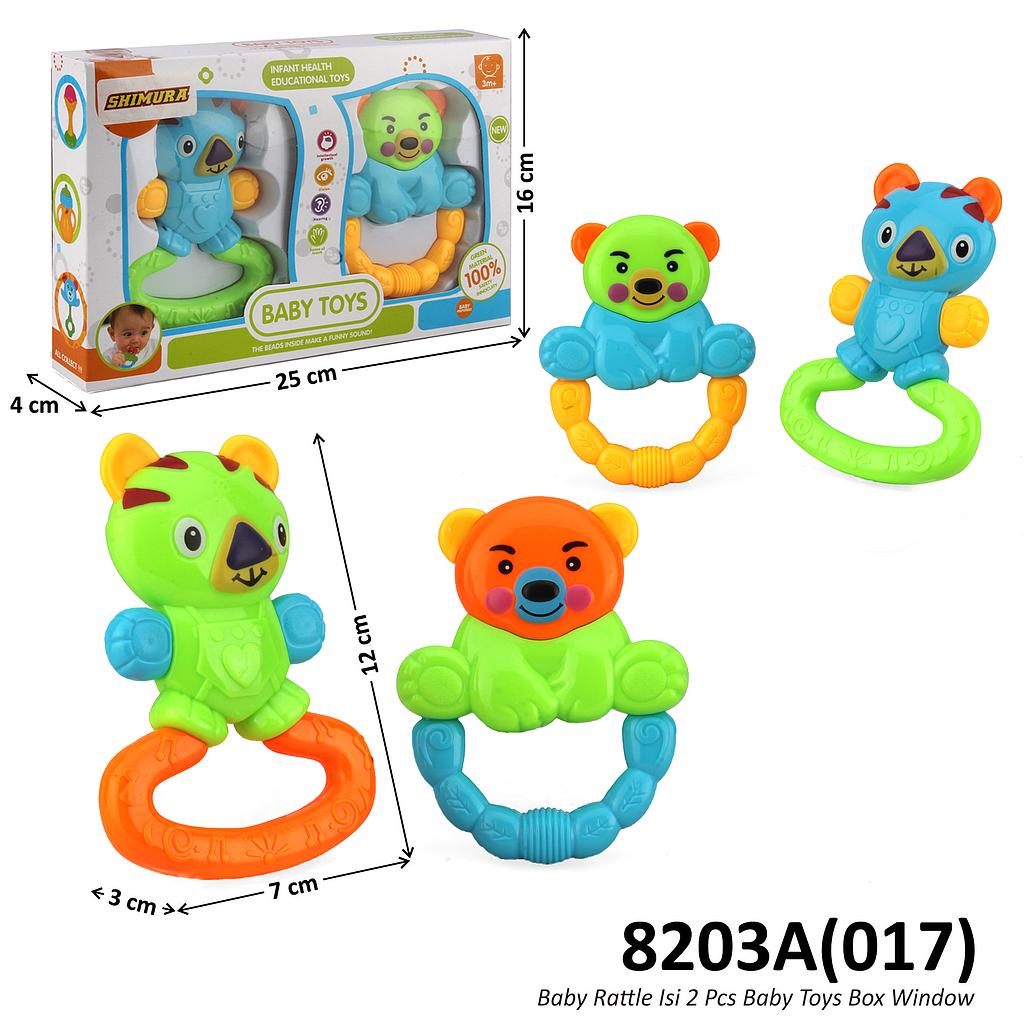 Baby Rattle 2 Pcs Baby Toys Box Window @144