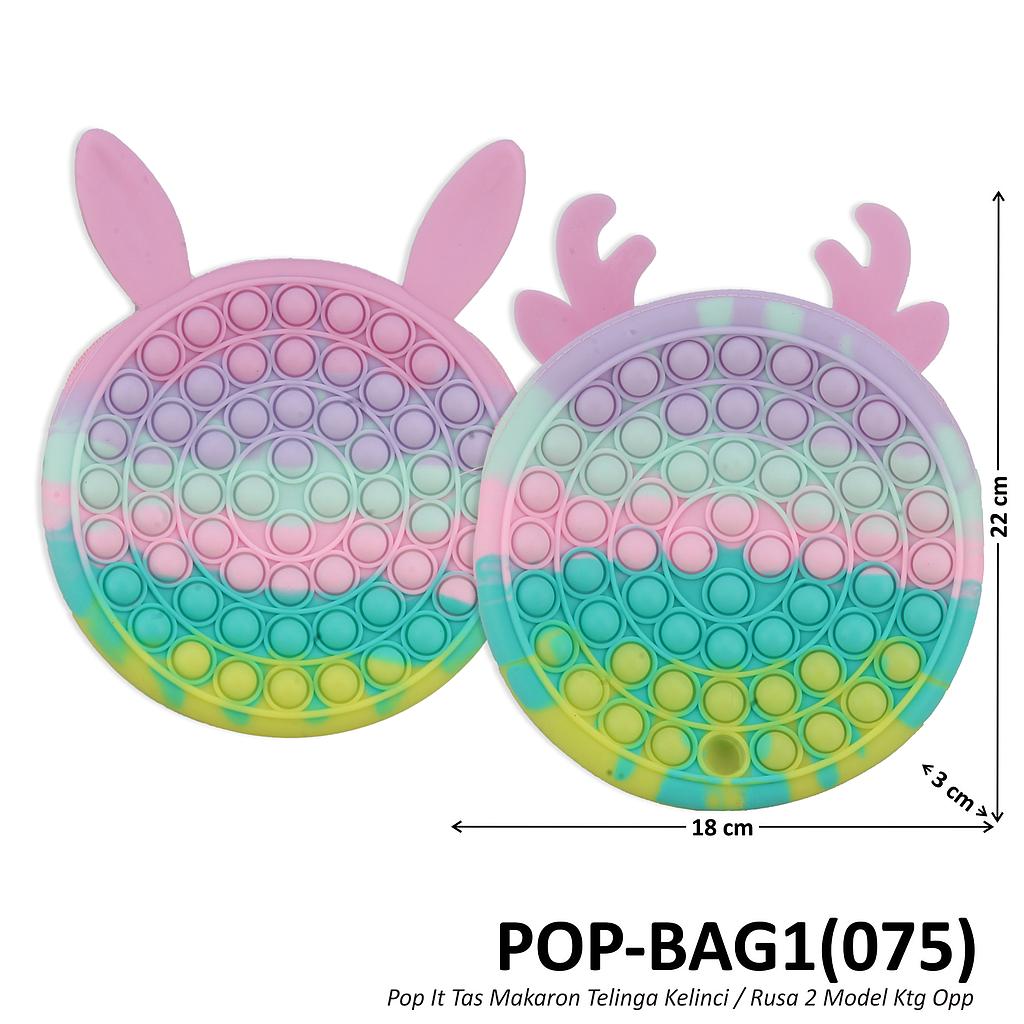 Tas Pop It Makaron 2 Model (Telinga Kelinci / Rusa) Ktg Opp @120