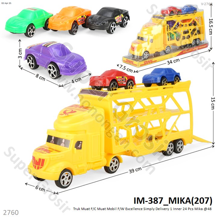 Truk Trailer Muat F/C Muat Mobil F/W Excellence Simply Delivery 1 Inner 24 Pcs Mika @48