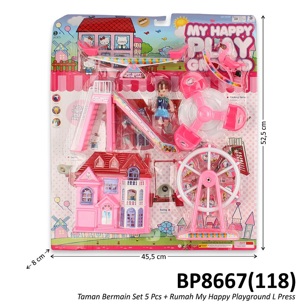 Taman Bermain Set 5 Pcs Rumah My Happy Playground Press @30