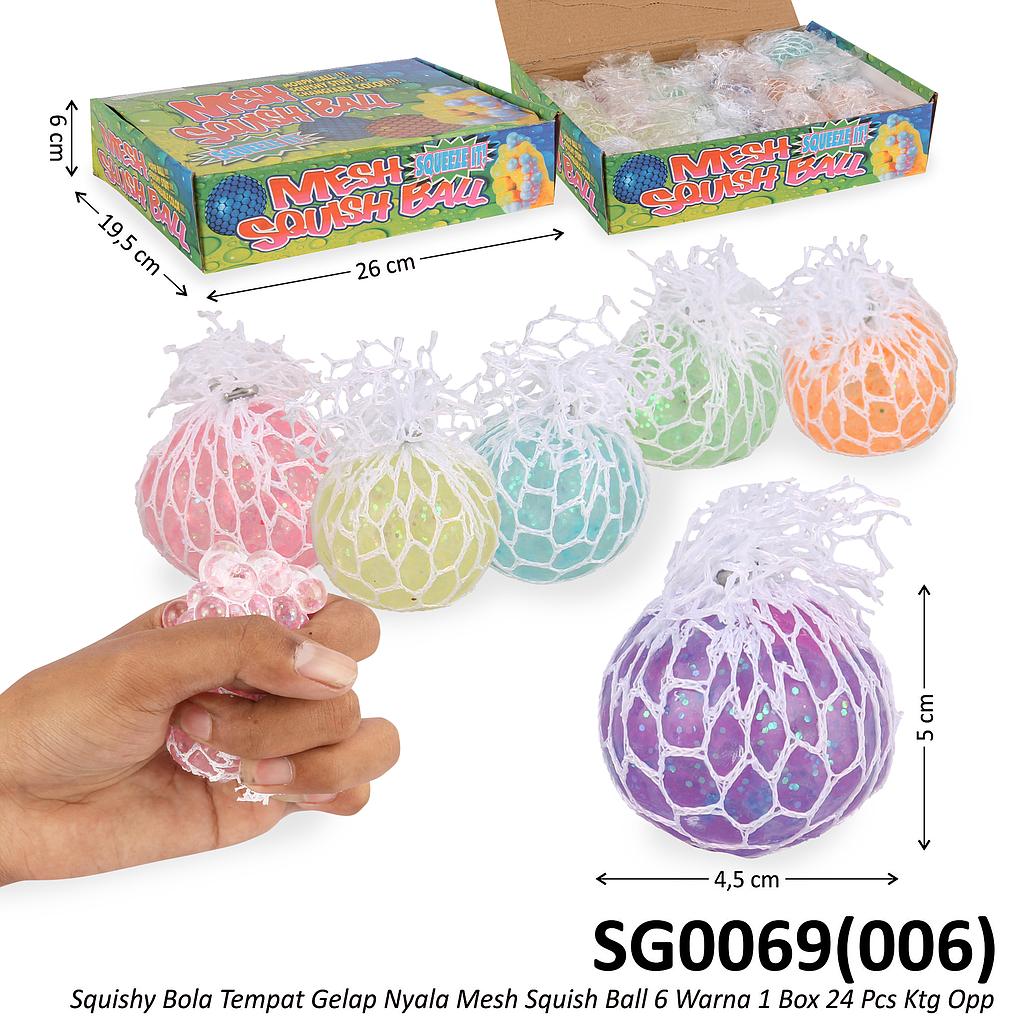 Squishy Mesh Ball Mesh Squish Ball 1 Box 24 Pcs Ktg Opp @576