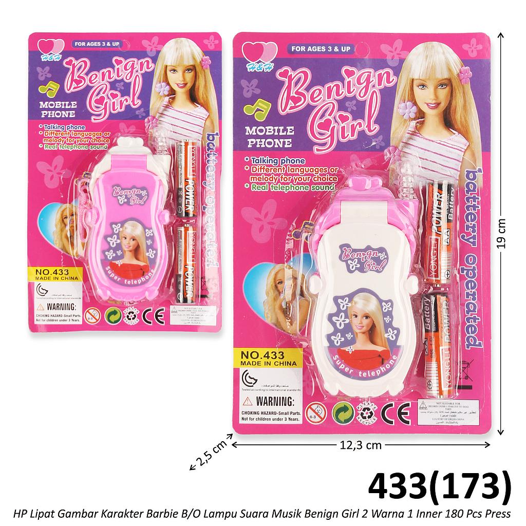 HP Lipat B/O Suara Musik Lampu Benign Girl 988-3 1 Inner 216 Pcs Press @432