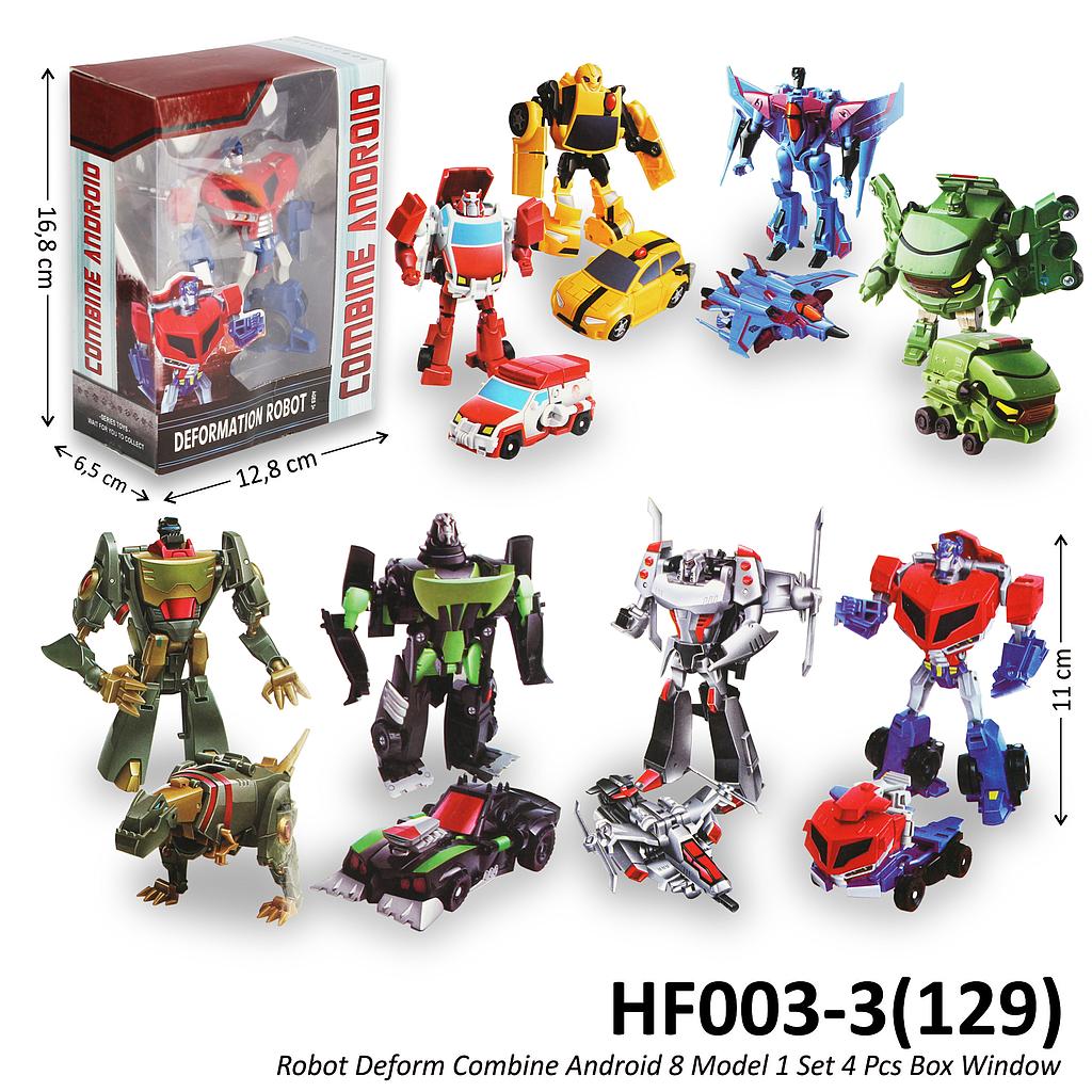 Robot Deform Combine Android 1 Set 8 Pcs Box Window @240