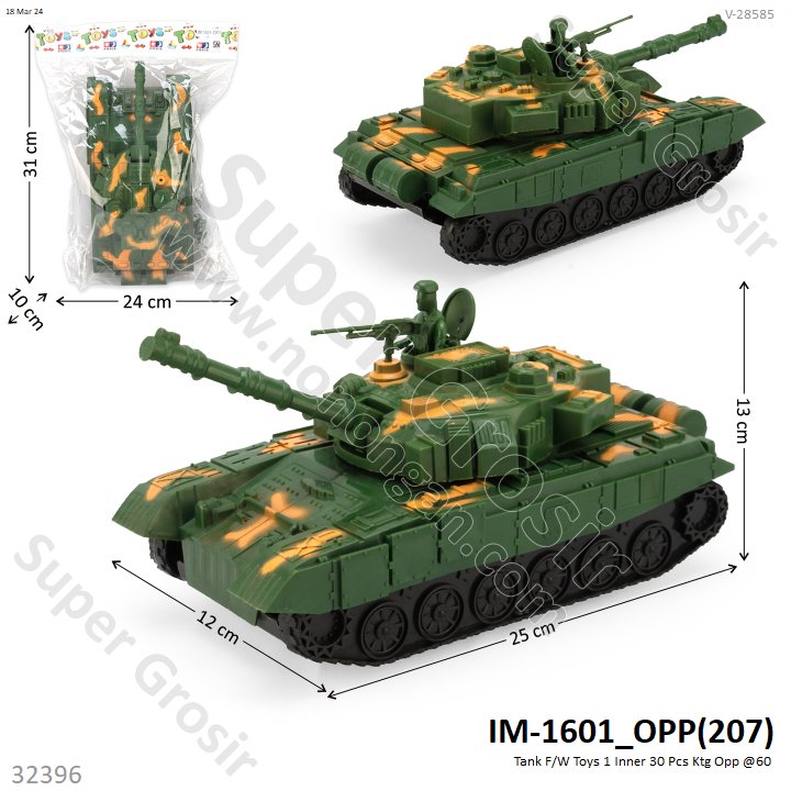 Tank F/W Toys 1 Inner 30 Pcs Ktg Opp @60