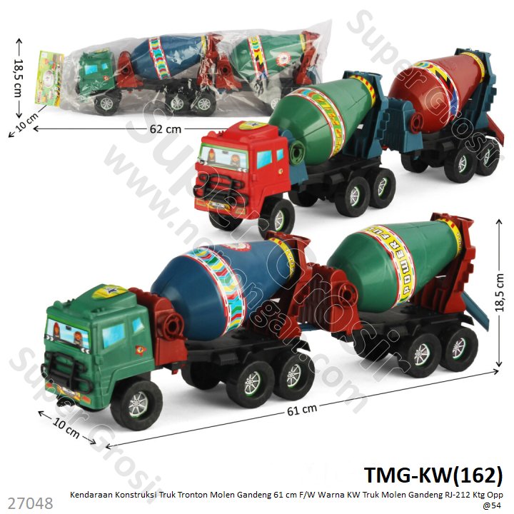 Truk Molen Gandeng Tronton F/W 61 cm Warna KW Power Full RJ-212 Ktg Opp @54