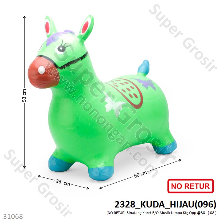 Binatang Karet B/O Musik Lampu Ktg Opp (NO RETUR) @30 