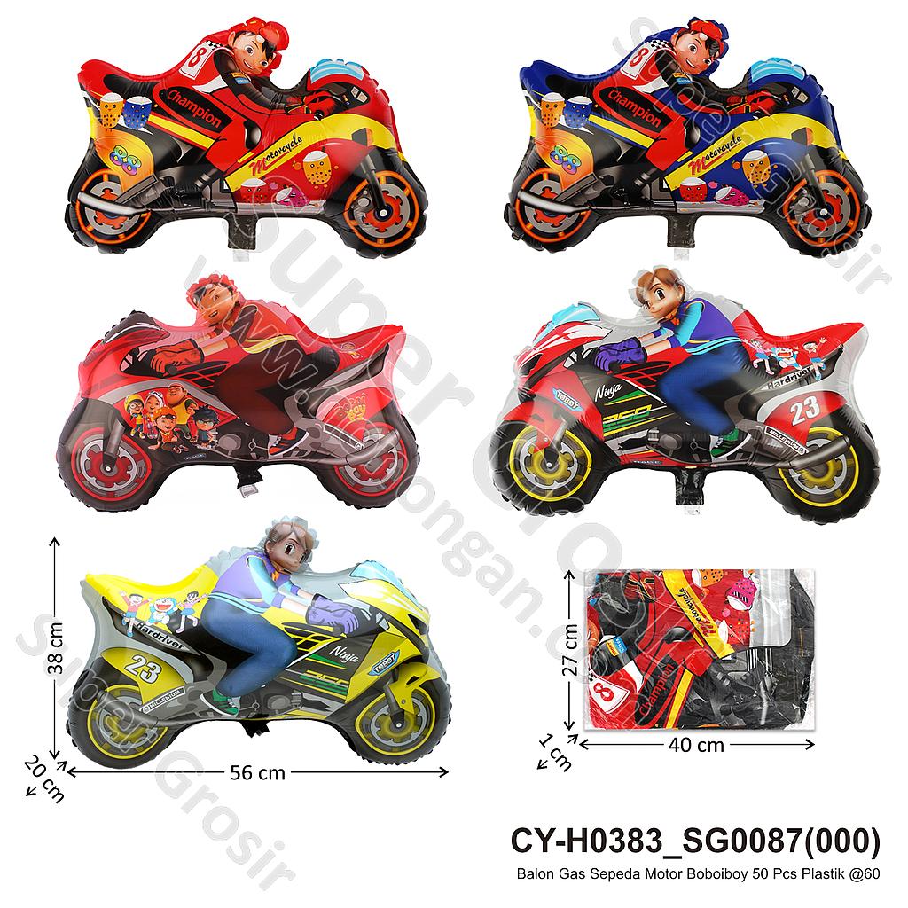 Balon Gas Sepeda Motor 50 Pcs Plastik @60