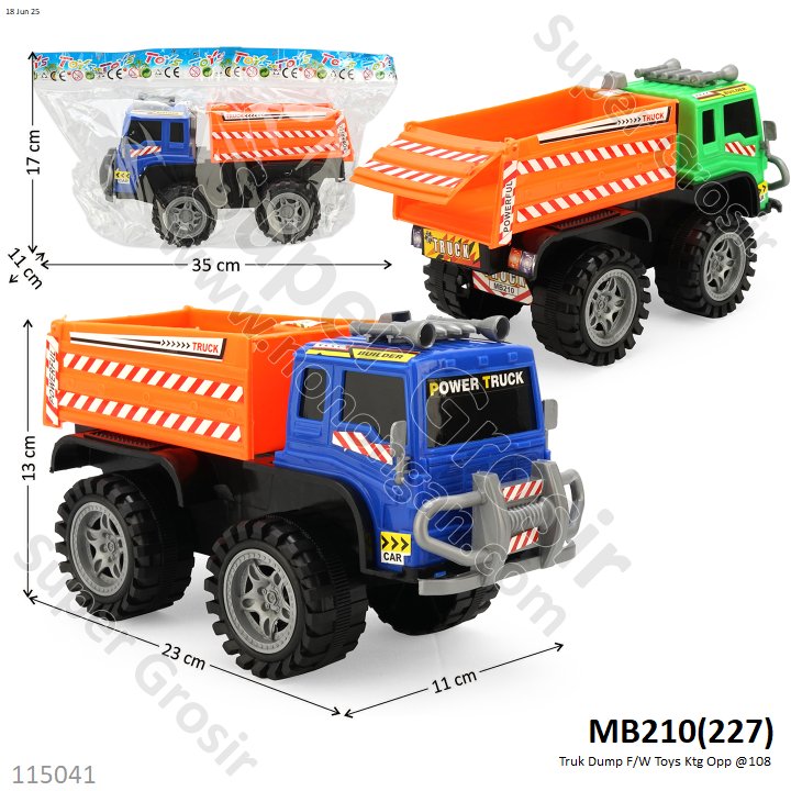 Truk Dump F/W Toys Ktg Opp @108