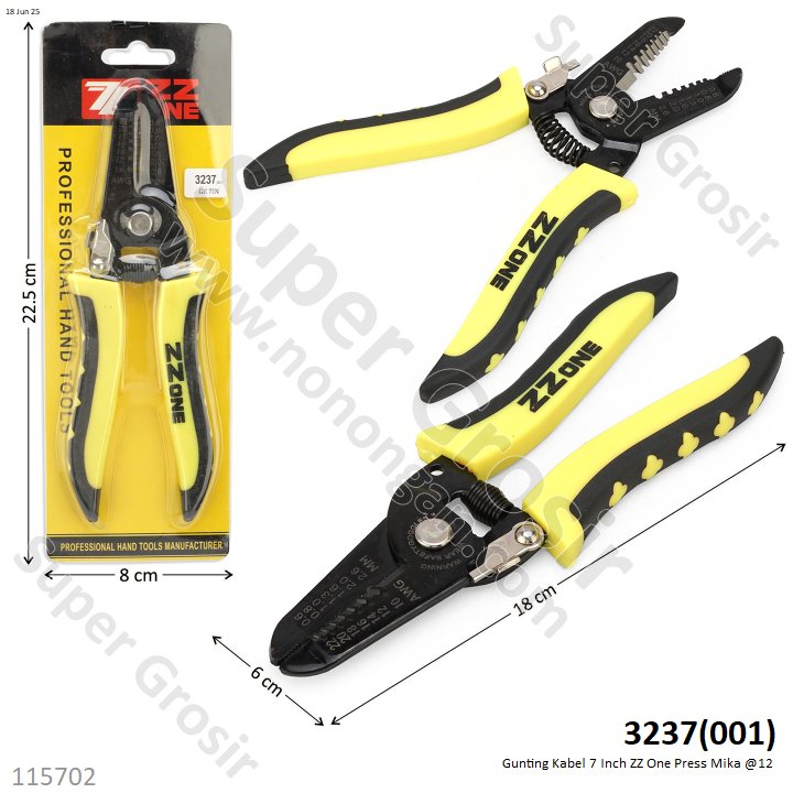 Gunting Kabel 7 Inch ZZ One Press Mika @15